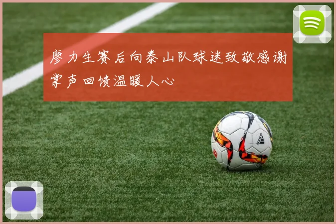 廖力生赛后向泰山队球迷致敬感谢掌声回馈温暖人心